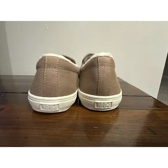 Old Navy Sherpa Lined Woman’s Loafers Size 9 Color Tan - Picture 4 of 9